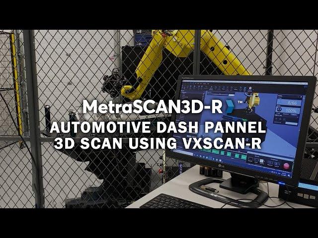 MetraSCAN-R BLACK|Elite: Automotive dash panel 3D scan using VXscan-R