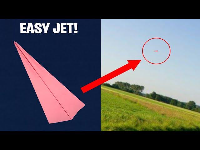 PAPER JET PLANE FLY FAR EASY - How to Fold a Paper Jet That Actually Flies - Craftical Pro