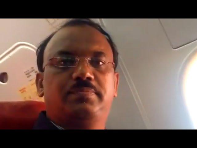 Bhaskar CEO having dinner in flight Kolkata to Hyderabad#27