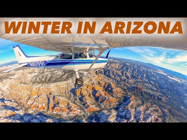 Sedona Snow ️️ 1,700nm in 2 Cessnas