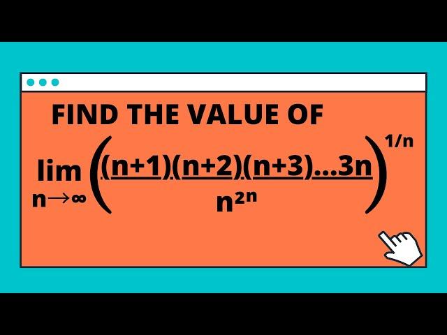 A brilliant limit problem!!! IIT JEE PROBLEM SOLVED! MUST WATCH....