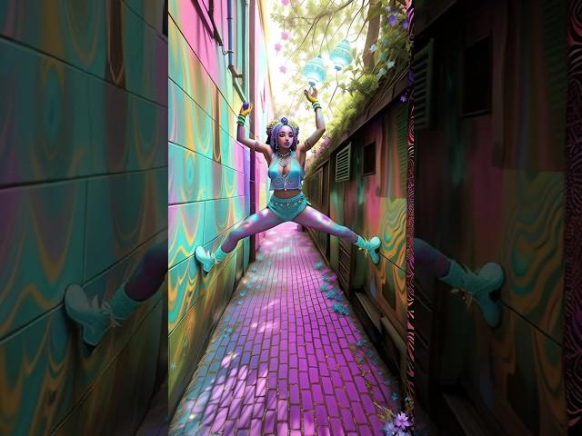 Rules are meant for breaking by @demibagby #warpfusion #stablediffusion #art #climbing #acrobatic