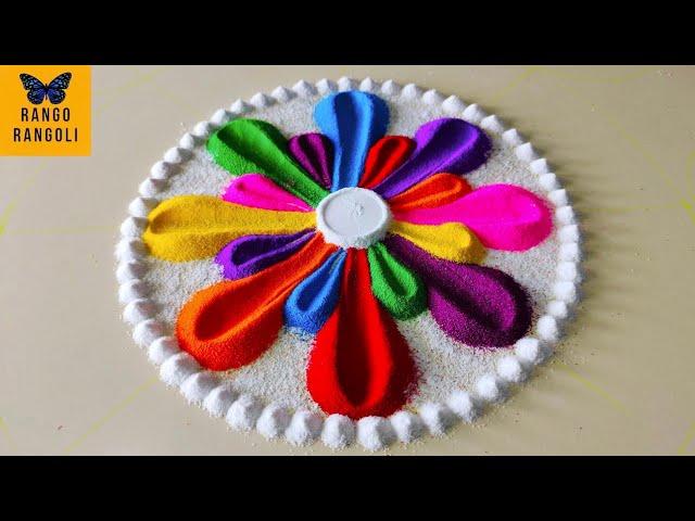 Rangoli designs 2022/Relaxing rangoli art by Vino