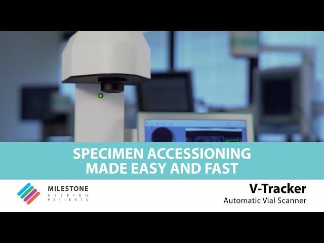 V-Tracker, Automatic Vial Scanner -  Easy and Fast Accessioning Process