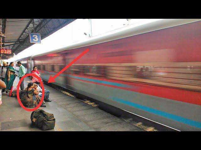 Dengerous Speed Kongu SF Express 130Kmph Skipping Faridabad Station & Tamil Nadu Express