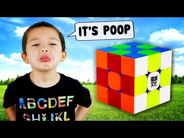 My Little Boy Reviews MOYU Rubik's Cubes (He's SAVAGE )