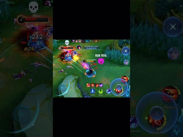 Revamp Granger vs Miya  #granger #miya #mobilelegends #mlbb #shorts @MobileLegends5v5MOBA #1v1