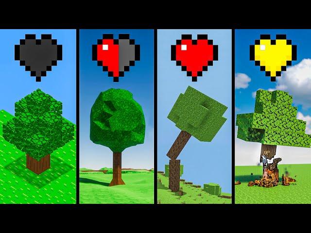 minecraft with different hearts