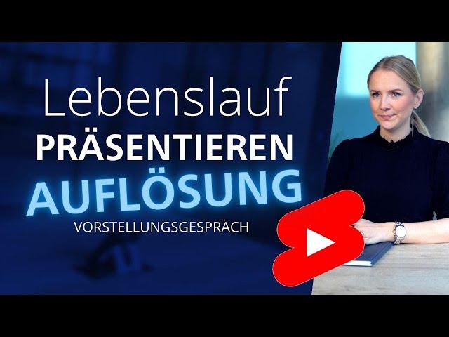 Lebenslauf präsentieren (AUFLÖSUNG) shorts #youtubeshorts