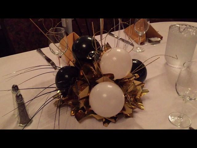 60th Birthday Party Balloons and Centerpieces