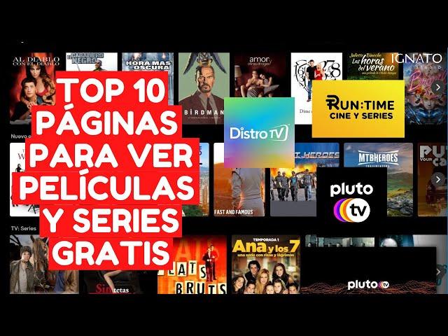 TOP 10 PÁGINAS PARA VER PELÍCULAS Y SERIES GRATIS (LEGAL)