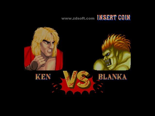 Street fighter II: Ken USA VS Blanka Brazil