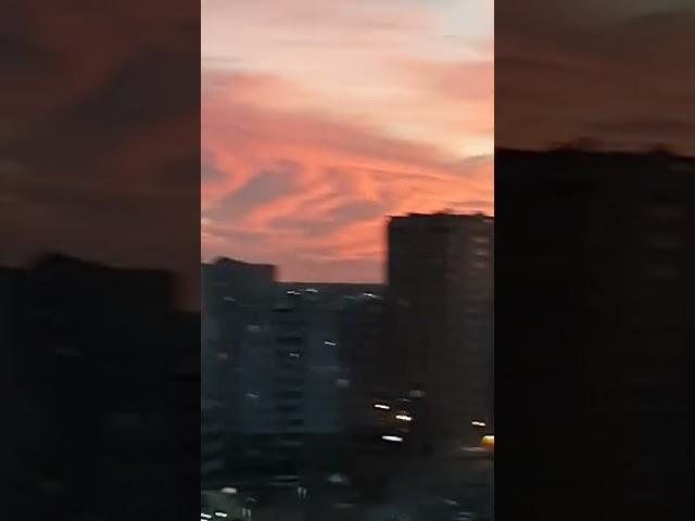 малиновый закат
