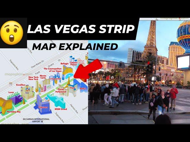 Huge Las Vegas Strip Tour- Complete Map with video and commentary