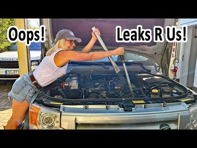 We Caused Multiple Oil Leaks on Our Land Rover!