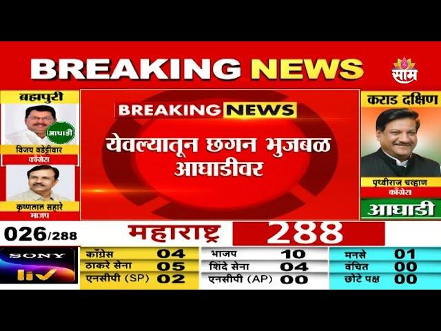 Assembly Election 2024 Results | Chhagan Bhujbal, Rani Lanke, Dhananjay Munde आघाडीवर!