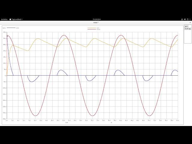 Rectifier-capacitor filter with non-idealities