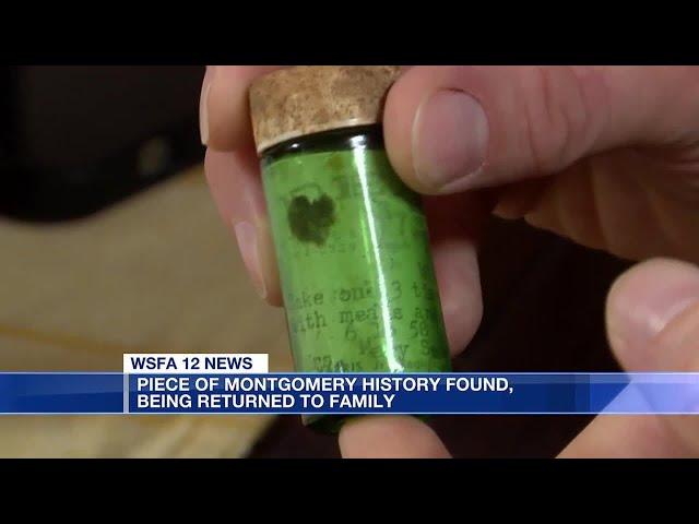 Father, son dig up old pill bottle with big Montgomery history