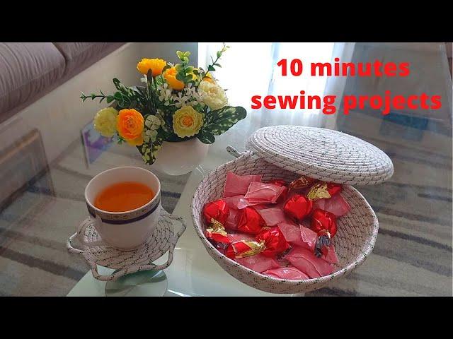 Sewing projects to make in under 10 minutes/how to sew projects from rope/golsathi sewing #77