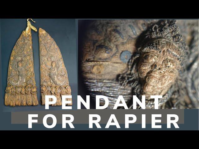 Antique highly artistic pendant for a rapier of the late 16th  beginning of 17th century