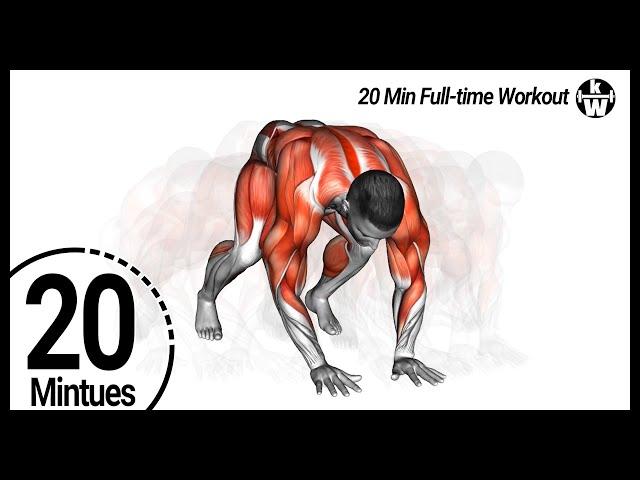 20-Minute! Full-Body Strength Workout + Cardio Workout