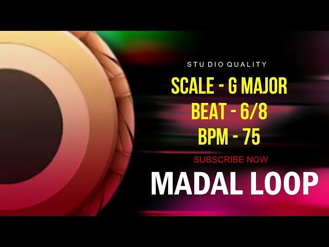 Madal Loop || G major Beat 6/8 Tempo 75 ll Studio Quality Audio