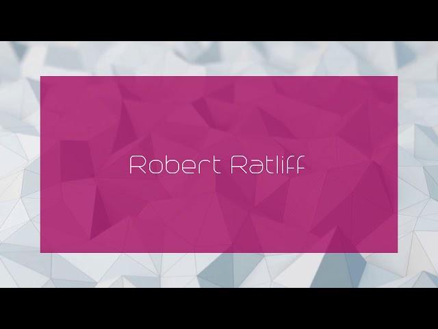 Robert Ratliff - appearance