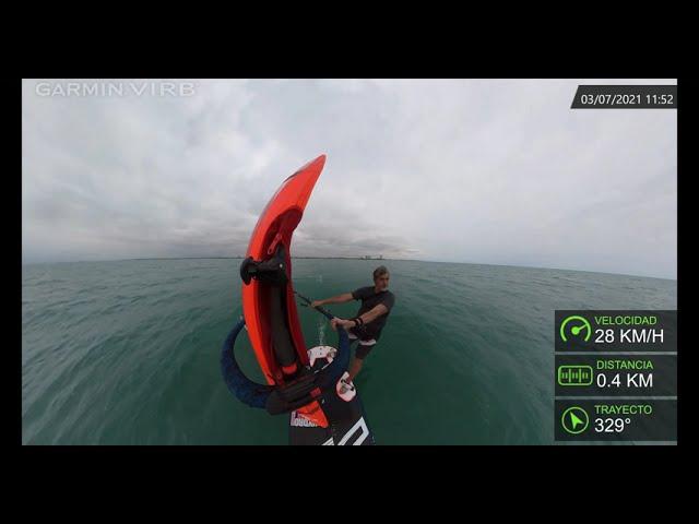 Windfoiling in Light Winds with a Severne HGO 9 Sail