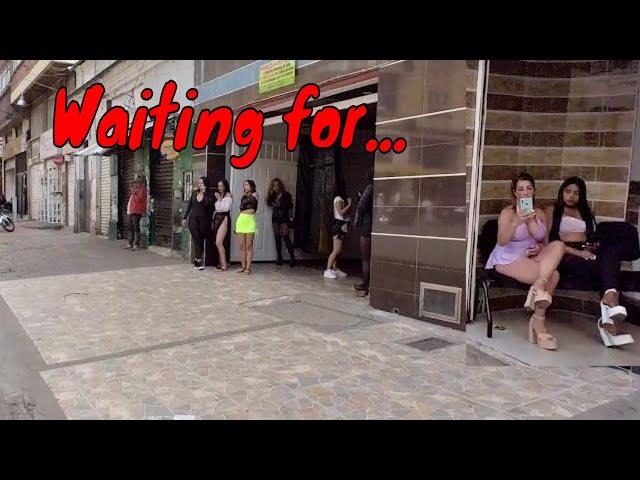 Touring "Wrong Route" Santa-Fe neighborhood Bogota Colombia Walking Tour