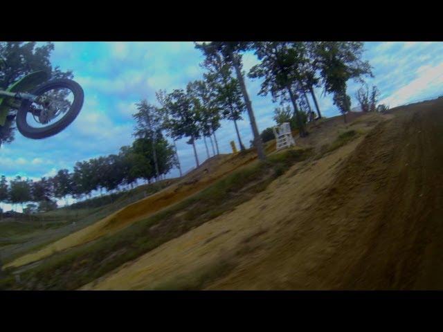 HELMET CAM: Gregg Duffy - Kevin Crine Dash For Cash Race (Full Moto)