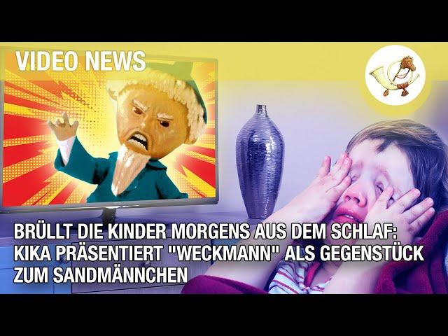 Brüllt Kinder morgens aus dem Schlaf: KiKA präsentiert "Weckmann" als Gegenstück zum Sandmännchen