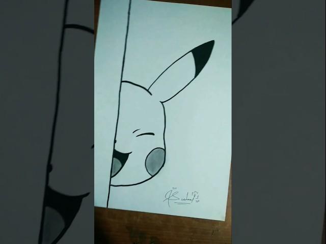 Cute  pikaachu sketch by sushma sketch #shorts