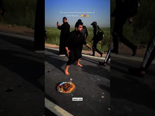 Love of Iranian for Zaireen Of Imam Hussain || #arbaeenwalk #arbaeen #arbaeenkarbala #viral #shorts