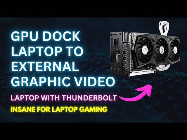 Upgrade your gaming setup with this eGPU Thunderbolt 3/4 to PCIe graphics card external bracket!