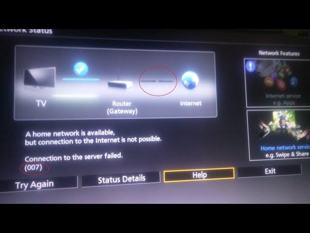 Panasonic Tv Network | Internet Error 007/8 Solved