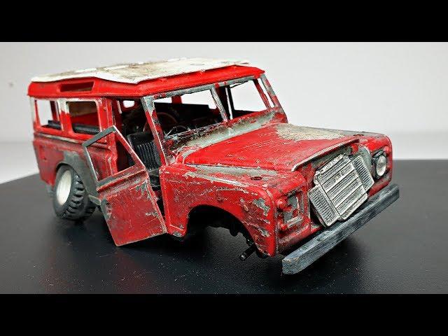 Restoration Old LAND ROVER Series 3 Model Car