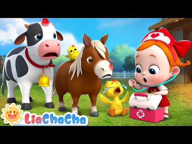 Boo Boo Song (Farm Animals Version) | Play Safe Song | Kids Songs & Nursery Rhymes | LiaChaCha