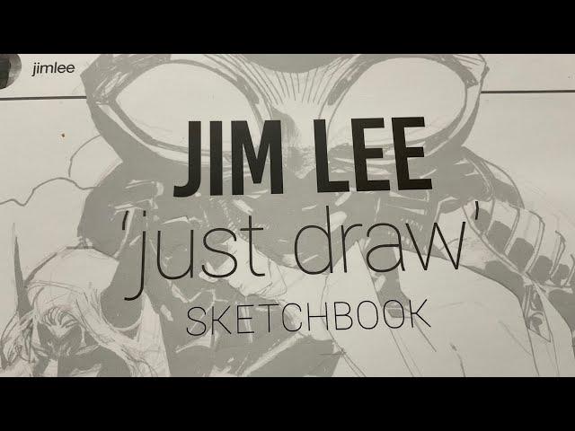 JIM LEE Just Draw Sketchbook - Slow Flip Through