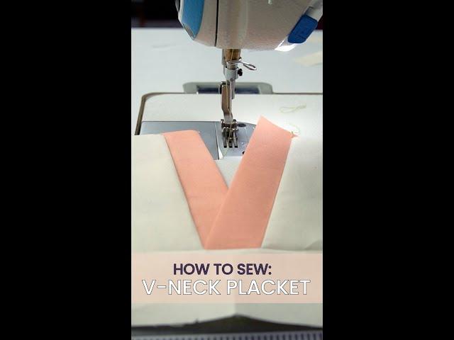 HOW 2 SEW: V-NECK PLACKET | NIMT | Blouse Guru®