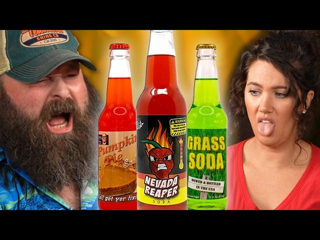 Trying 6 MORE Crazy Soda Flavors | Alabama Boss & Ashla