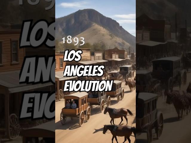 Los Angeles across the times #EUA #losangeles #ai #evolution