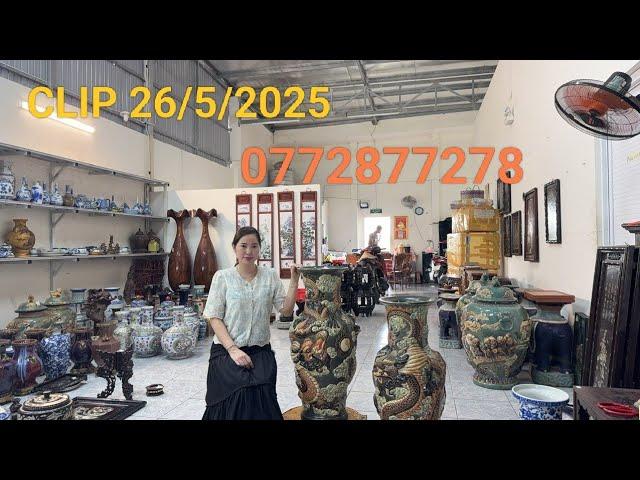 Clip 26/5 Lợi Nguyên giao lưu gốm Biên Hoà, gốm Tàu vớt biển, đồ gỗ trắc vip, đồ xưa cũ