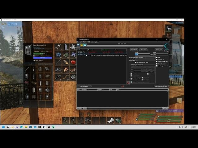 Subsistence Alpha 58 Power/Mass lock -- CheatEngine-- OUTDATED!!