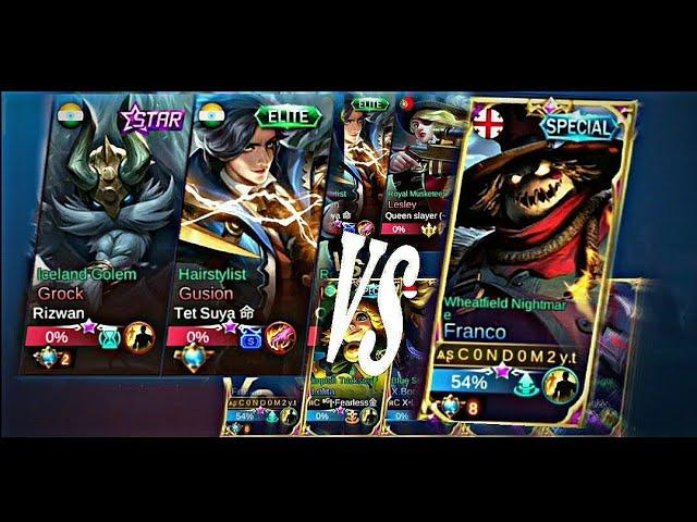 INDIA BEST PLAYERS vs NAGALAND's BEST |mlbb|rank gameplay