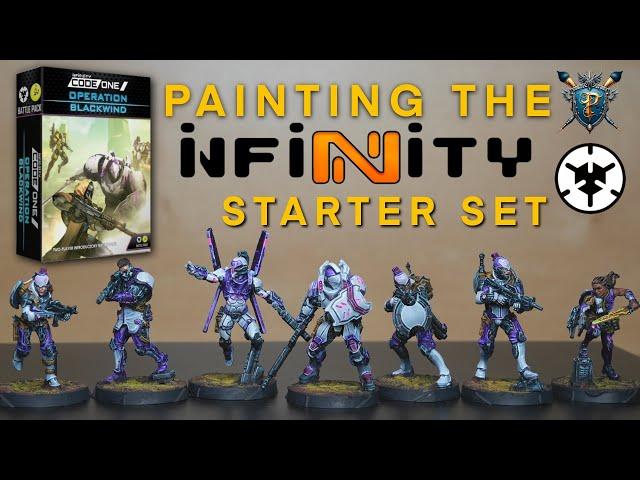 Painting the Aleph Side of Corvus Belli's Infinity Starter Box  | Operation Black Wind