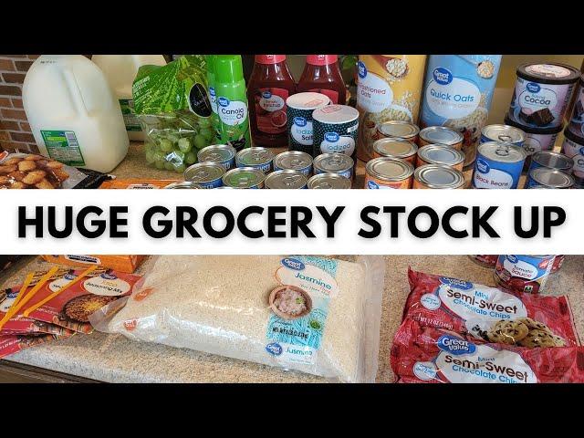 Huge Grocery Haul - $350 for a Family of 6! Restocking the Pantry!