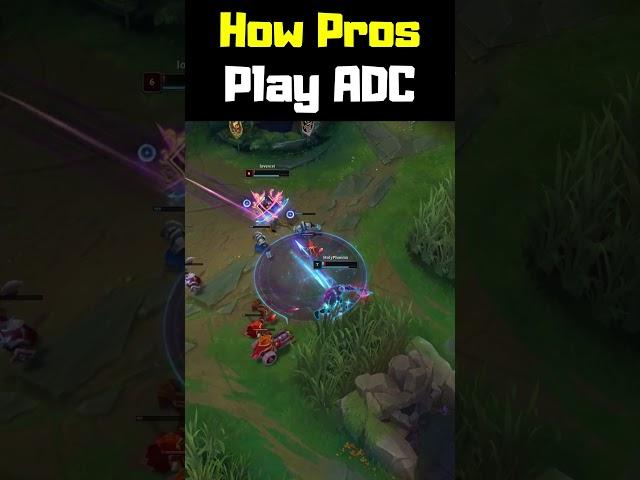 How Pros Play ADC - League of Legends #shorts