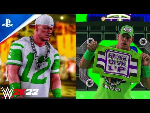 John Cena Evolution in WWE Games! (WWE MODS TO WWE2K22) Thuganomics, My Time is Now