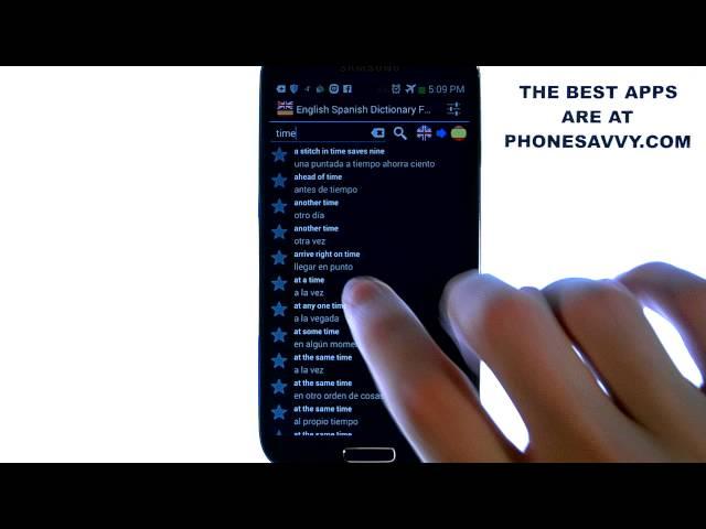English Spanish Dictionary - Android App Review - No Data Connection Needed