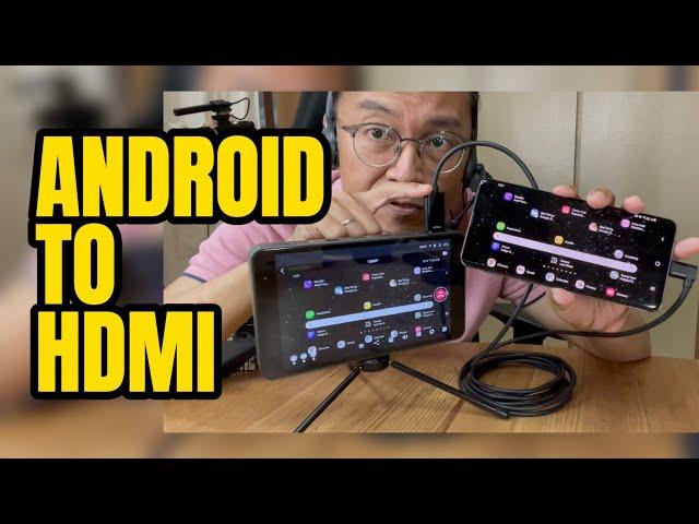 How to Mirror Android USB-C to HDMI... CableCreation for live streaming